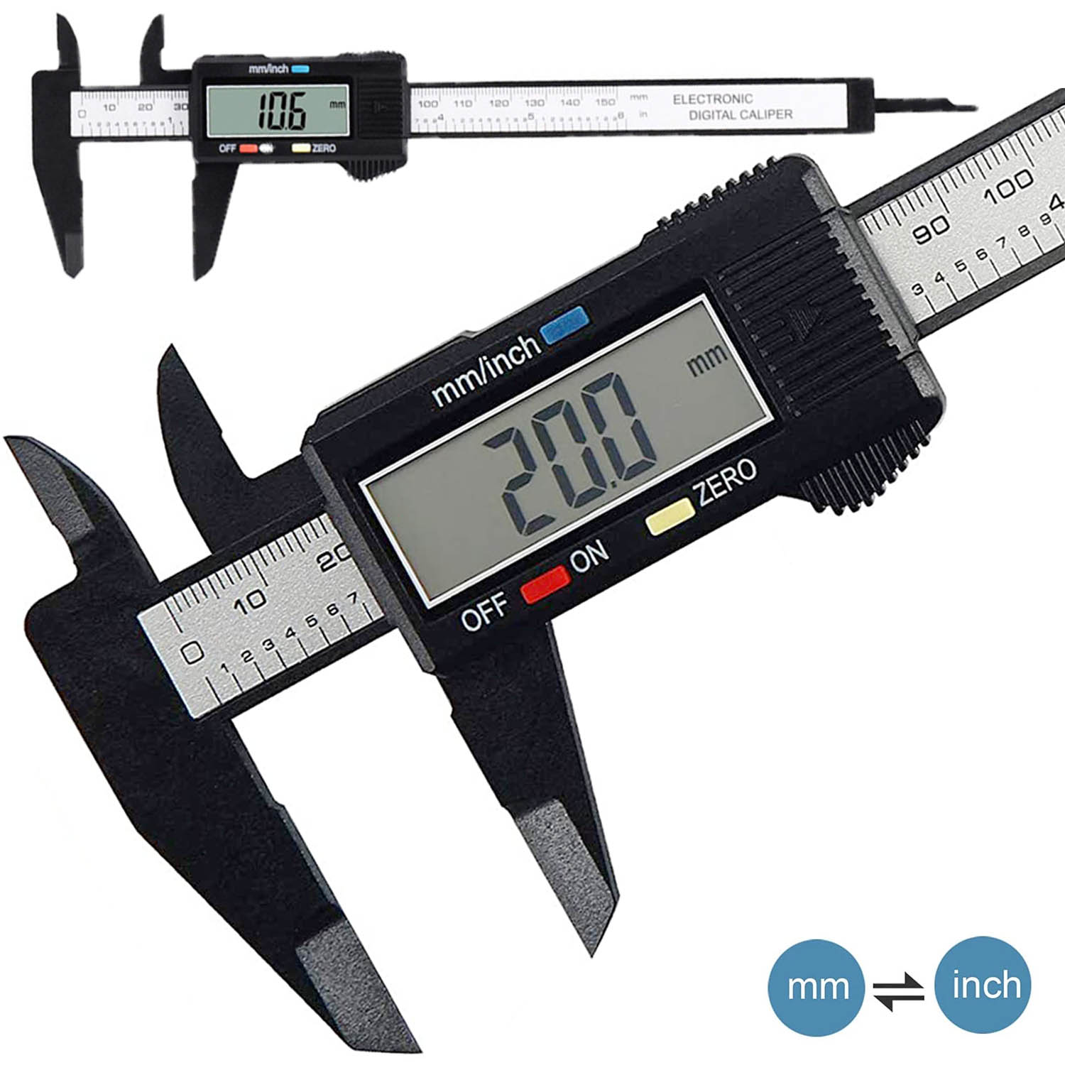 Digital Caliper 150Mm Stainless Steel - 150mm 전자 디지털 캘리퍼스 100mm 0.1mm